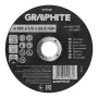 GRAPHITE 125 x 1,0 x 22,2 mm korundo pjovimo diskas metalui ir nerūdijančiam plienui, 41 A60-T-BF, 110 vnt. kartoninėje dėžėje