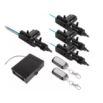 INNE automobilio centrinio užrakto sistema 3+1 nuotolinio valdymo pulteliais, universali 12V