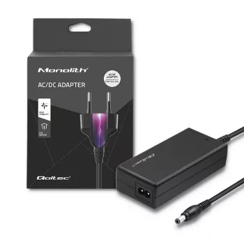 Qoltec 27W stalinis maitinimo blokas 12V 2.25A su 6.0x3.0mm DC kištuku ir AC maitinimo laidu