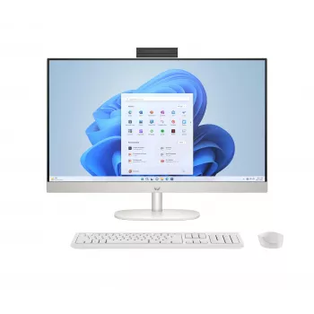 HP All-in-One 27 - Intel Core Ultra 7 155U - 27 colių FHD IPS - 16GB RAM - 512GB SSD - Windows 11 Home - baltas