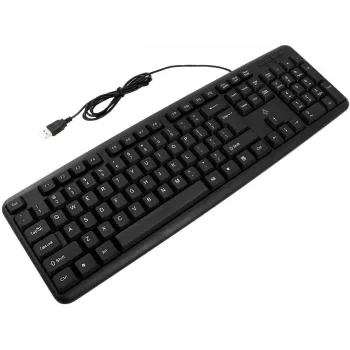 Accura Vista ACC-K1411 laidinis pilno dydžio klaviatūra, USB, QWERTY, juoda