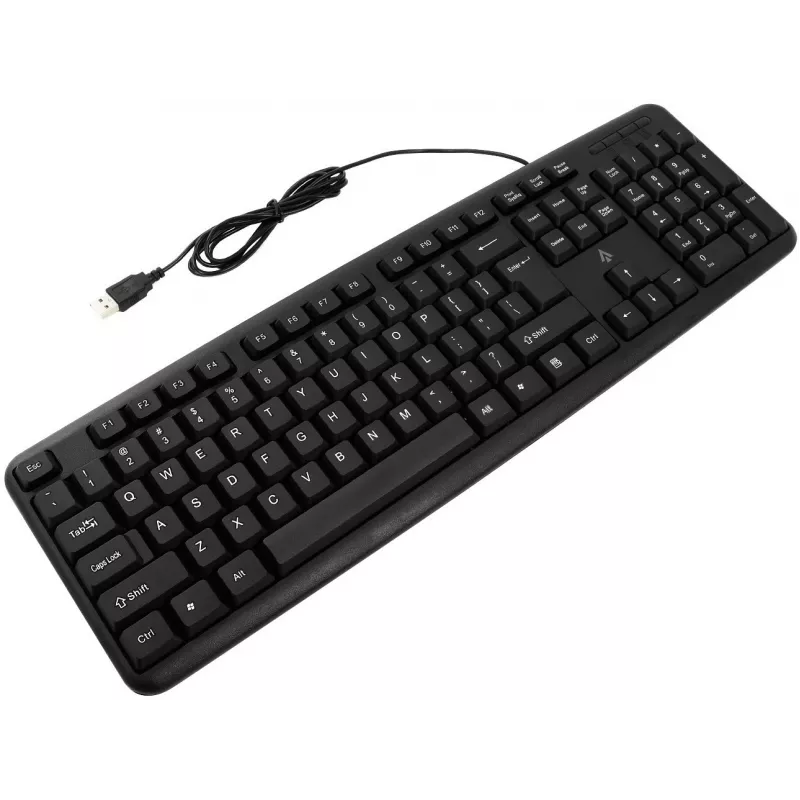 Accura Vista ACC-K1411 laidinis pilno dydžio klaviatūra, USB, QWERTY, juoda