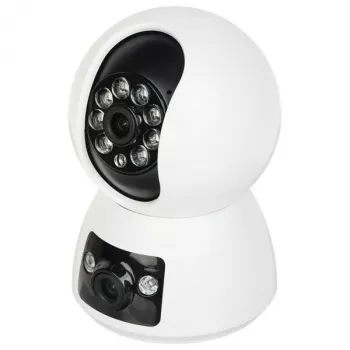 NO NAME Dbl. Vidaus PTZ IP kamera APTI-W21A1-TUYA su dviem objektyvais, 6MP, Wi-Fi, automatiniu sekimu ir dvipusiu garsu