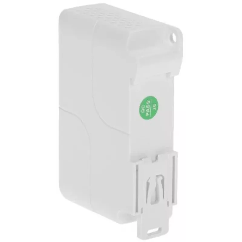 DELTA SPT-POE/3-POE-DIN-E 4 prievadų DIN bėgio PoE jungiklis/išplėtimo įrenginys, 3x PoE Out 30W, 10/100 Mbps, nevaldomas, -40 iki 75°C