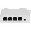 DELTA SPT-POE/3-POE-DIN-E 4 prievadų DIN bėgio PoE jungiklis/išplėtimo įrenginys, 3x PoE Out 30W, 10/100 Mbps, nevaldomas, -40 iki 75°C