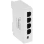 DELTA SPT-POE/3-POE-DIN-E 4 prievadų DIN bėgio PoE jungiklis/išplėtimo įrenginys, 3x PoE Out 30W, 10/100 Mbps, nevaldomas, -40 iki 75°C