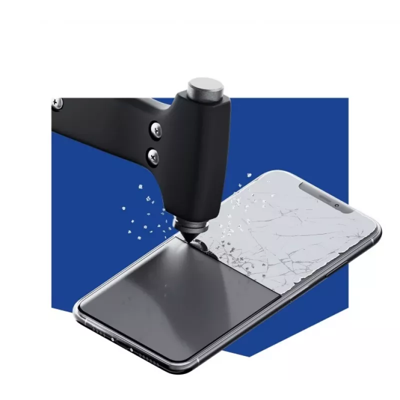 3MK NeoGlass hibridinio stiklo ekrano apsauga, skirta Samsung Galaxy A33 5G – juodas rėmelis