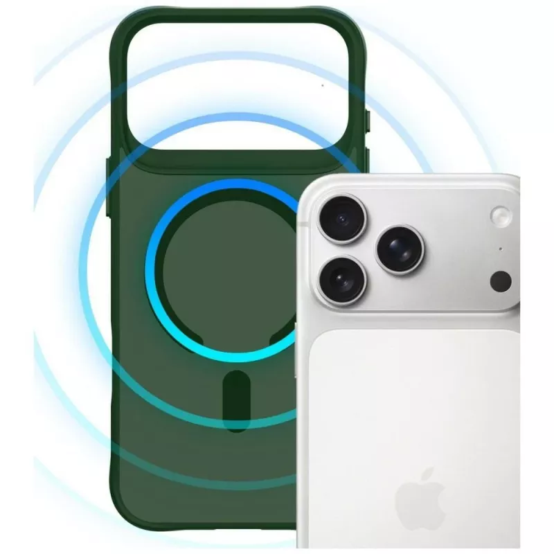 3MK Smoke MagCase Apple iPhone 17 Pro dėklas - žalias