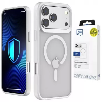 3MK Smoke MagCase, skirtas Apple iPhone 17 Pro Max - baltas