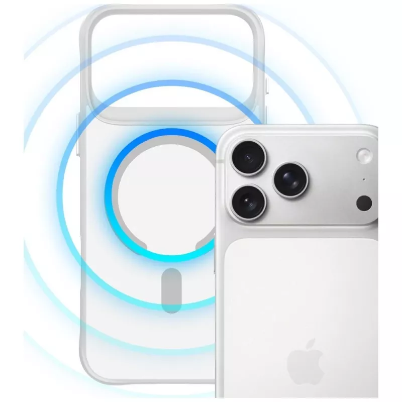 3MK Smoke MagCase, skirtas Apple iPhone 17 Pro Max - baltas