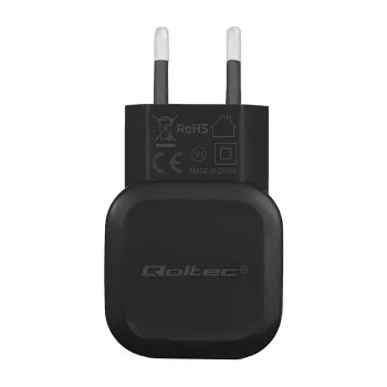 Qoltec 12W 5V 2.4A USB + USB-C sieninis įkroviklis