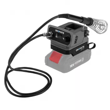 GRAPHITE Energy+ 18V belaidė lituoklio stotelė 60W, 200-480°C, LCD, be akumuliatoriaus