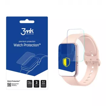 3mk Watch Protection ARC Samsung Galaxy Fit 3 – lanksti hibridinė plėvelė ekrano apsaugai, 3 vnt., savaime gyjanti, viso ekrano apsauga