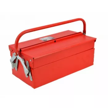 AWTOOLS AW30982 nešiojamas įrankių dėklas su padėklu ir dangčio organizatoriais, juodas/raudonas