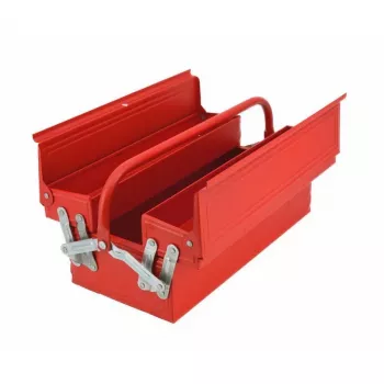 AWTOOLS AW30982 nešiojamas įrankių dėklas su padėklu ir dangčio organizatoriais, juodas/raudonas