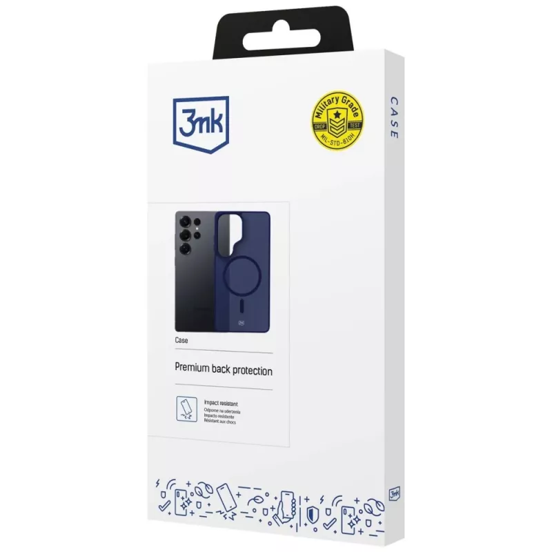 3MK Smoke MagCase Samsung Galaxy S25 Ultra dėklui - mėlynas