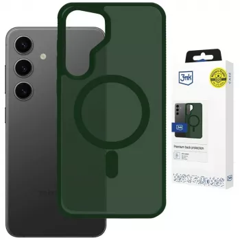3MK Smoke MagCase, skirta Apple iPhone 17 Pro Max – žalias peršviečiamas apsauginis dėklas su MagSafe