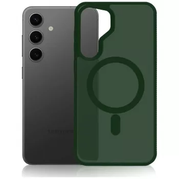 3MK Smoke MagCase, skirta Apple iPhone 17 Pro Max – žalias peršviečiamas apsauginis dėklas su MagSafe
