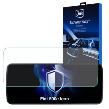 3MK PROTECTION TechWrap matinis ekrano apsauginis stiklas Fiat 500e Icon 10,25 colio centriniam ekranui (2025+)