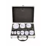 AWTOOLS Bimetalinio skylėto pjūklo rinkinys 19-64 mm, 13 dalių, Black Line, metalinis dėklas