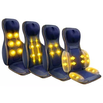 MEDIVON Cosy Air Pro 2 Shiatsu masažinis kilimėlis nugarai ir kaklui, šildymas, oro kompresija, 60 W, tamsiai mėlynos spalvos