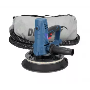 DEDRA DED7770 Gipskartonio šlifuoklis 850W 225mm su LED apšvietimu ir dulkių surinkimu