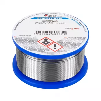 CYNEL litavimo viela 3,0 mm 250 g Sn60Pb40 su kanifolijos fliusu