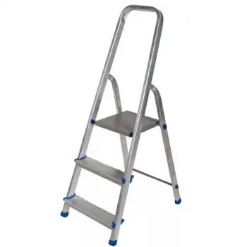 AWTOOLS AW23019 Universalioji sulankstoma kopėčios 4x3 laipteliai aliuminės EN 131 150kg