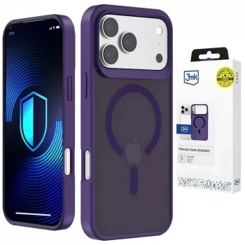 3MK Smoke MagCase, skirtas Apple iPhone 17 Pro Max - violetinė