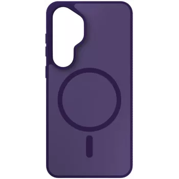 3MK Smoke MagCase Samsung Galaxy S26 - purpurinis permatomas MagSafe dėklas