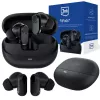 3mk FitPods BT 6.0 True Wireless ausinės su įkrovimo dėklu, Bluetooth 5.0, liečiamu valdymu, IPX4, juodos