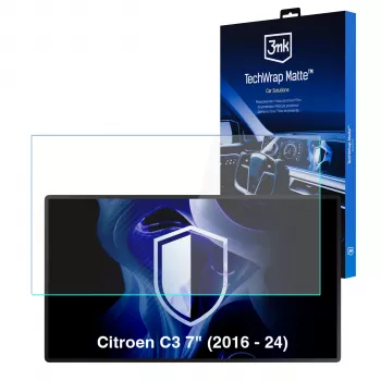 3MK PROTECTION Citroen C3 (2016-2024) TechWrap Matt centrinio ekrano apsauginė plėvelė