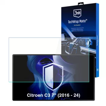 3MK PROTECTION Citroen C3 (2016-2024) TechWrap Matt centrinio ekrano apsauginė plėvelė