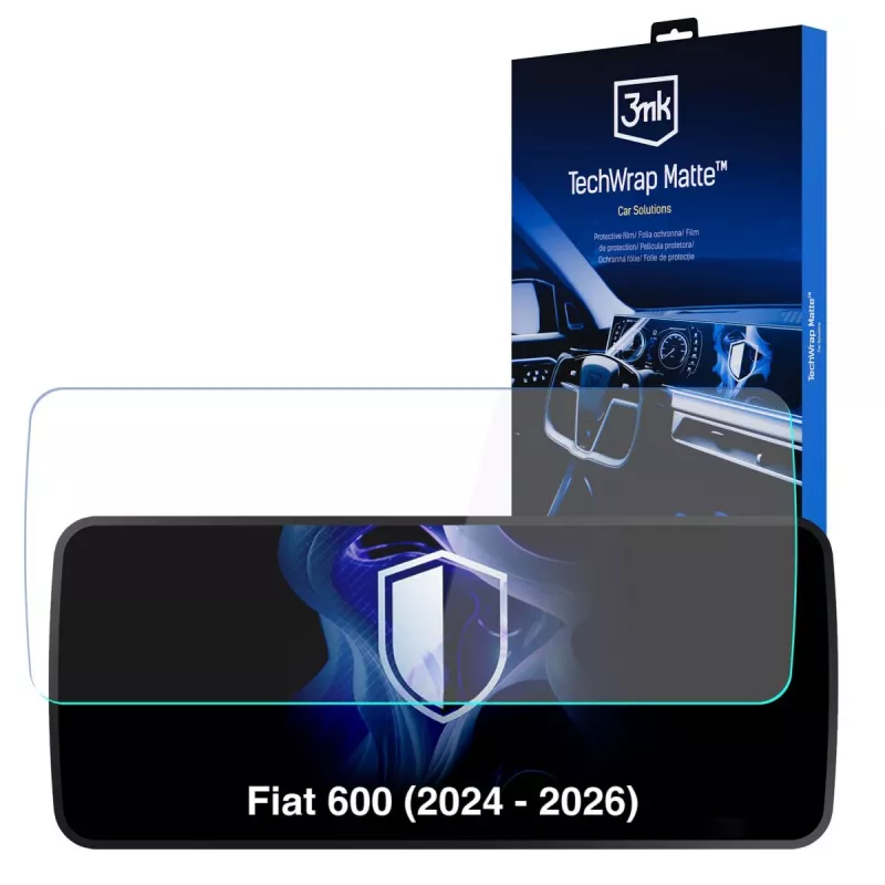 3MK PROTECTION TechWrap Matte Cluster apsauginė plėvelė Fiat 600 (2024-2026) prietaisų skydeliui