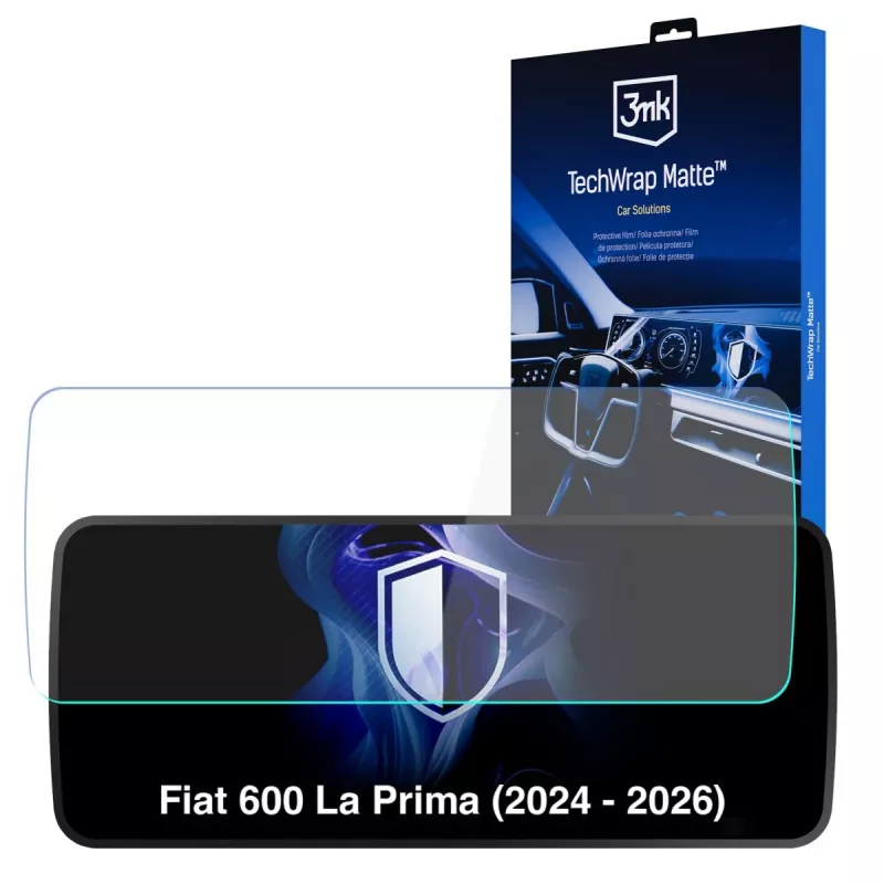 3MK PROTECTION Fiat 600 La Prima (2024 - 2026) - 3mk TechWrap matinis prietaisų skydelio ekrano apsauginis sluoksnis