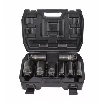 AWTOOLS AW38790BL 90 dalių chromvanadinis veržliarakčių rinkinys su 1/4 colio, 3/8 colio, 1/2 colio reketais, prailginimais, antgaliais ir dėklu