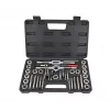 AWTOOLS 40 dalių sriegių pjovimo ir remonto rinkinys, metrinis M3-M12 ir 1/8 colio NPT, legiruotojo plieno sriegimo komplektas su veržliarakčiais, žingsnio matuokliu ir dėklu