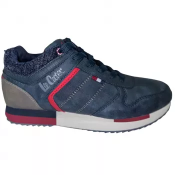 Lee Cooper vyriški laisvalaikio bateliai Navy Red LCJ-21-29-0642M