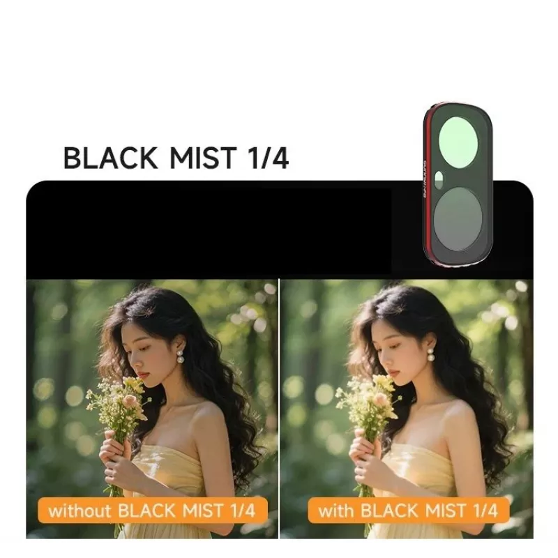 Sunnylife LU-FI232-D magnetinis Black Mist 1/4 filtras, skirtas Insta360 Luna Ultra