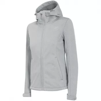 Moteriška 4F Softshell striukė H4Z22 SFD350 šviesiai pilka melange