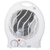 Adler AD 7728 PTC keraminis ventiliatorinis šildytuvas 2000W su svyravimu, 2 šildymo režimai, šalto oro režimas, apsauga nuo perkaitimo ir apvirtimo, baltas/juodas