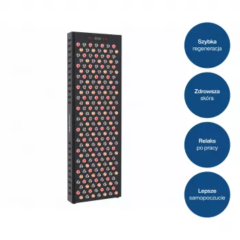 MEDIVON Lumera Max LED šviesos terapijos panelė kūnui, raudona ir infraraudonoji šviesa, 448 LED, 630–1060 nm, juodos spalvos