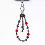 Crong Phone Charm Lanyard Red Bow – universalus apsauginis riešo dirželis išmaniesiems telefonams