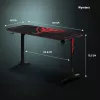 Diablo X-Mate 1400 žaidimų stalas 140 cm x 60 cm juodas