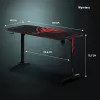Diablo X-Mate 1400 žaidimų stalas 140 cm x 60 cm juodas
