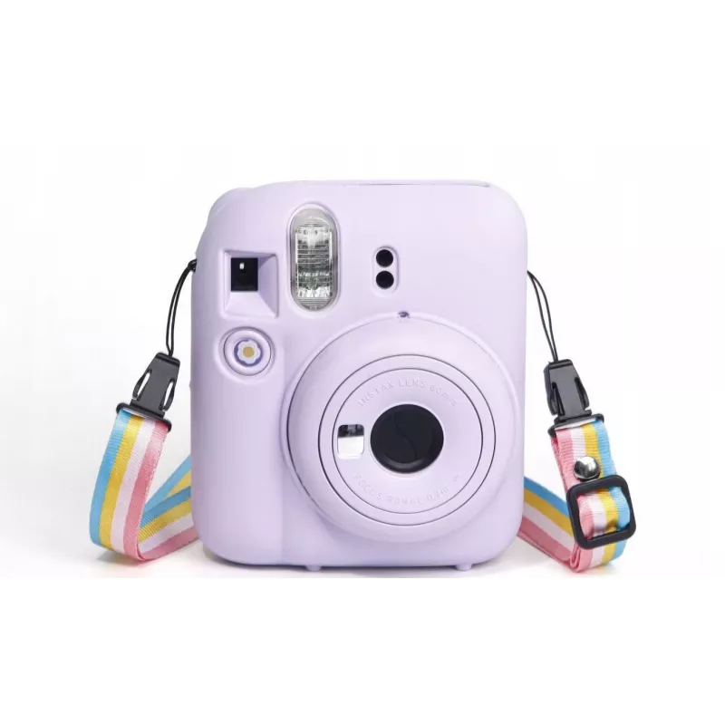 LOVEINSTANT Silicone Protective Case, skirtas Fujifilm Instax Mini 12 – violetinė