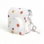 LOVEINSTANT Polka Dot PU odos dėklas, skirtas Fujifilm Instax Mini 12, su nuimamu dirželiu ir magnetiniu užsegimu