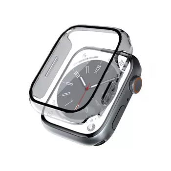 Crong hibridinis dėklas su grūdintu stiklu, skirtas Apple Watch 40mm - skaidrus