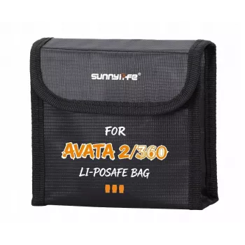SUNNYLIFE ugniai atsparus dėklas 3 DJI Avata 2 / Avata baterijoms