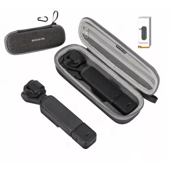 SUNNYLIFE Hard Case su karabinu, skirtas DJI Osmo Pocket 4 / 3 - pilka